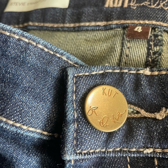 Kut From The Kloth Stevie Straight Leg Mid Rise Jeans Size 4 like new. - Picture 5 of 9